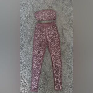 Rhinestone heavy material PANT SET
